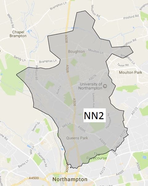 Northampton_NN2_map